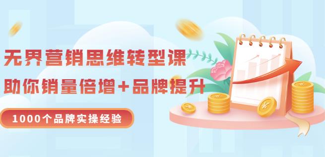 无界营销思维转型课：1000个品牌实操经验，助你销量倍增（20节视频）-第2资源网