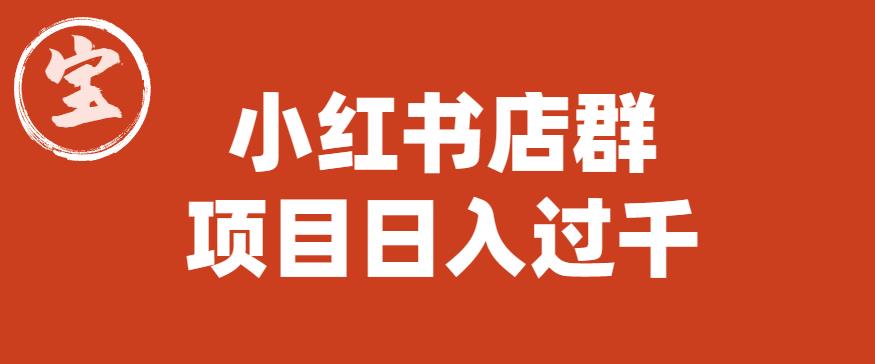 宝哥小红书店群项目-日入过千（图文教程）【揭秘】-第2资源网