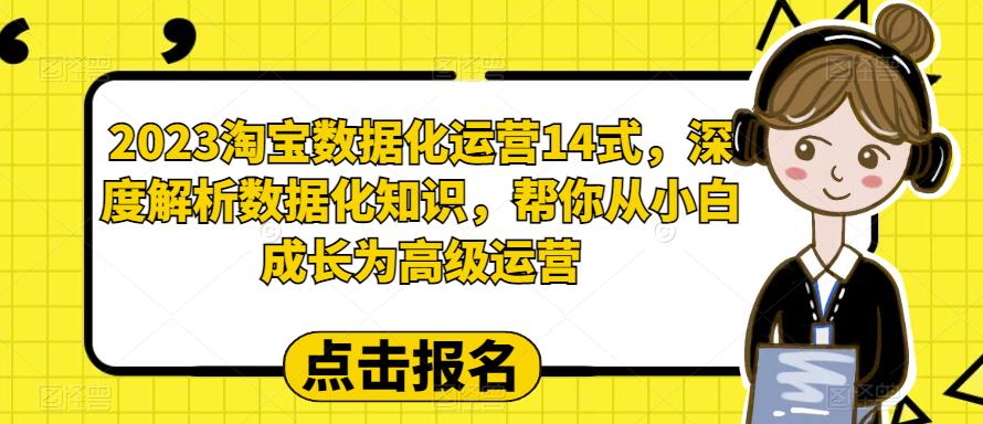 2023淘宝数据化-运营 14式-深度解析数据化知识-帮你从小白成长为高级运营-第2资源网