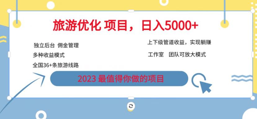 7.22旅游项目最新模式-独立后台+全国35+线路-日入5000+【揭秘】-第2资源网