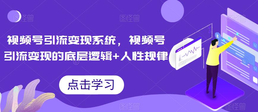 视频号引流变现系统-视频号引流变现的底层逻辑+人性规律-第2资源网