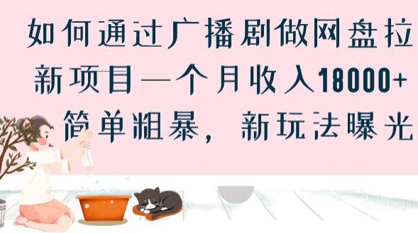 如何通过广播剧做网盘拉新项目一个月收入18000+-简单粗暴-新玩法曝光【揭秘】-第2资源网