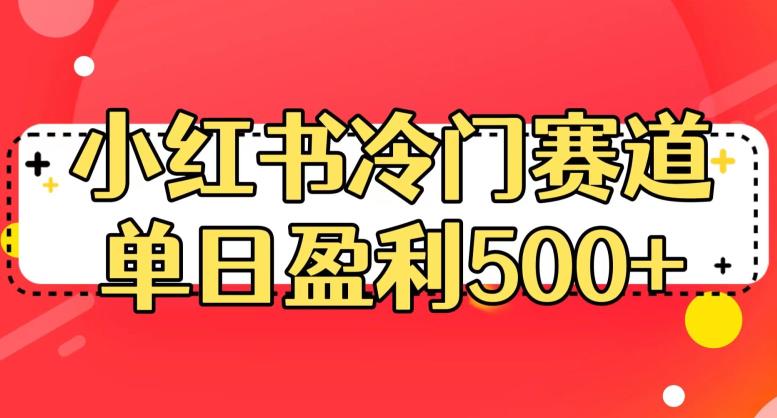 小红书冷门赛道-单日盈利500+【揭秘】-第2资源网