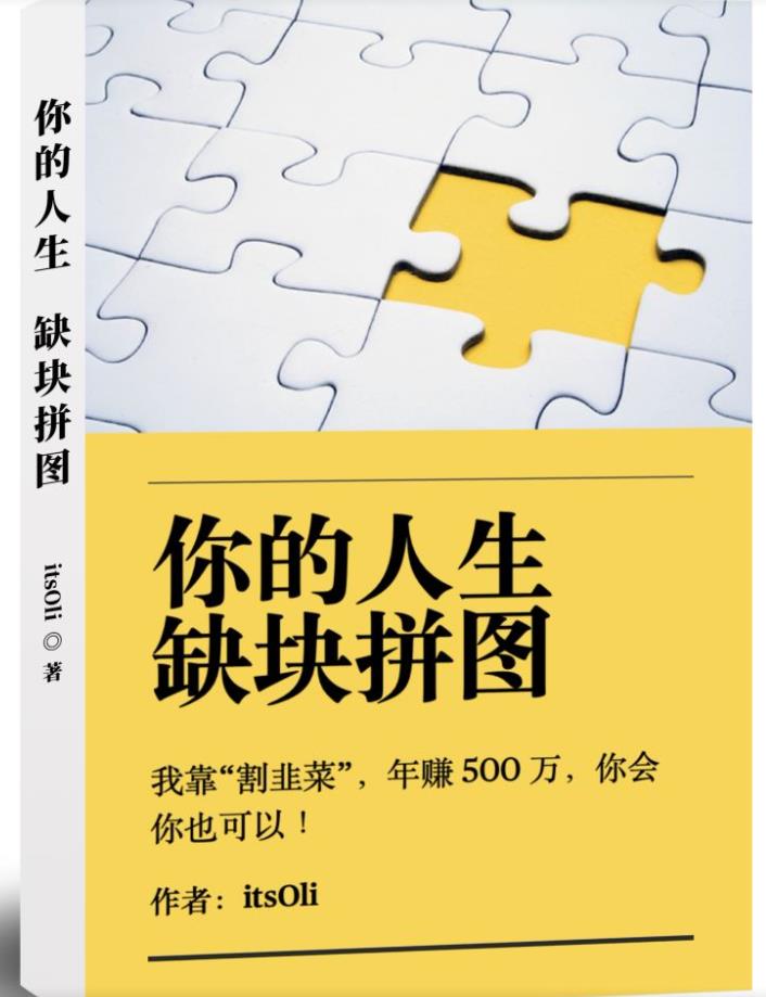 某高赞电子书【你的人生-缺块拼图——我靠“割韭菜”-年赚500万-你会你也可以】-第2资源网