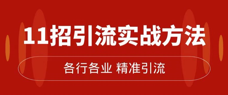 精准引流术：11招引流实战方法-让你私域流量加到爆（11节课完整)-第2资源网