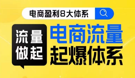 8大体系流量篇·流量做起-电商流量起爆体系线上课-第2资源网