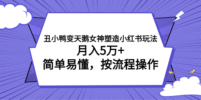 丑小鸭变天鹅女神塑造小红书玩法-月入5万+-简单易懂-按流程操作-第2资源网