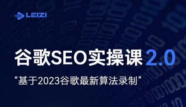 雷子·谷歌SEO 2.0实战课-独立站询盘自由必备-基于2023谷歌最新算法录制-第2资源网