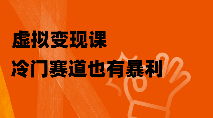 玩转虚拟变现课-冷门赛道也有暴利-手把手教你玩转冷门私域-第2资源网