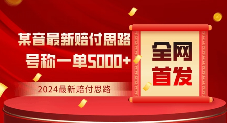 全网首发-2024最新抖音赔付项目-号称一单5000+保姆级拆解【仅揭秘】-第2资源网