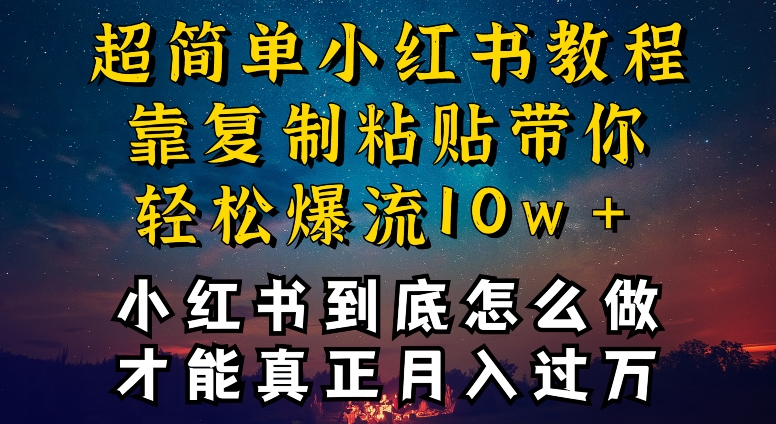 小红书博主养成计划-才能复制粘贴不封号-还能爆流引流疯狂变现-全是干货【揭秘】-第2资源网