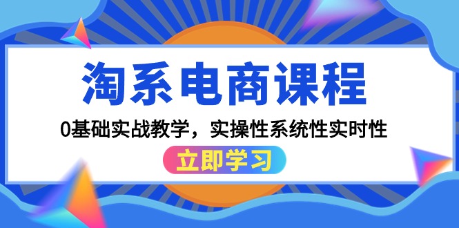 淘系电商课程-0基础实战教学-实操性系统性实时性（15节课）-第2资源网