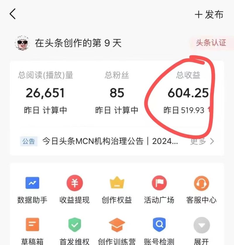 利用AI工具无脑复制粘贴撸头条收益 每天2小时 稳定月入5000+互联网入门-第2资源网