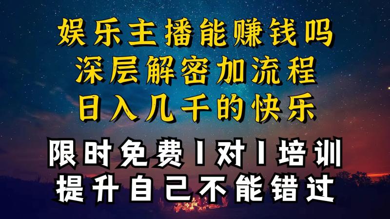 现在做娱乐主播真的还能变现吗-个位数直播间一晚上变现纯利一万多-到底怎么做的-第2资源网