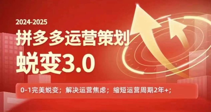 2024-2025拼多多运营策略蜕变3.0-0~1完美蜕变-解决信息焦虑-第2资源网