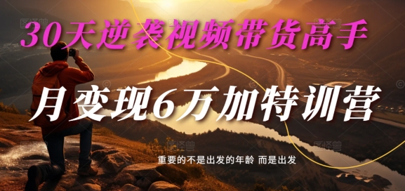 30天逆袭视频带货高手-单月变现6万加特训营-麦子甜-第2资源网