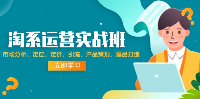 淘系运营实战班：市场分析、定位、定价、引流、产品策划-爆品打造-第2资源网